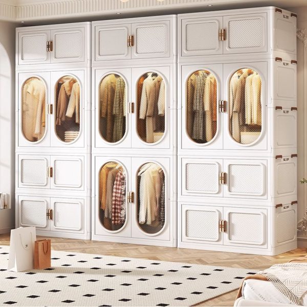 "Durable Plastic Kids Armoire with Shelf, Clothing Rod, and Door"