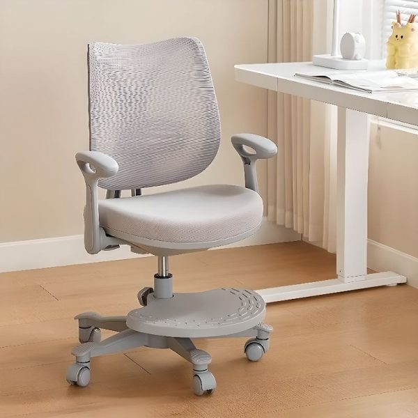 "Swivel Kids Chair Adjustable Height Upholstered Chair(s) With Arms, Lockable Wheels"